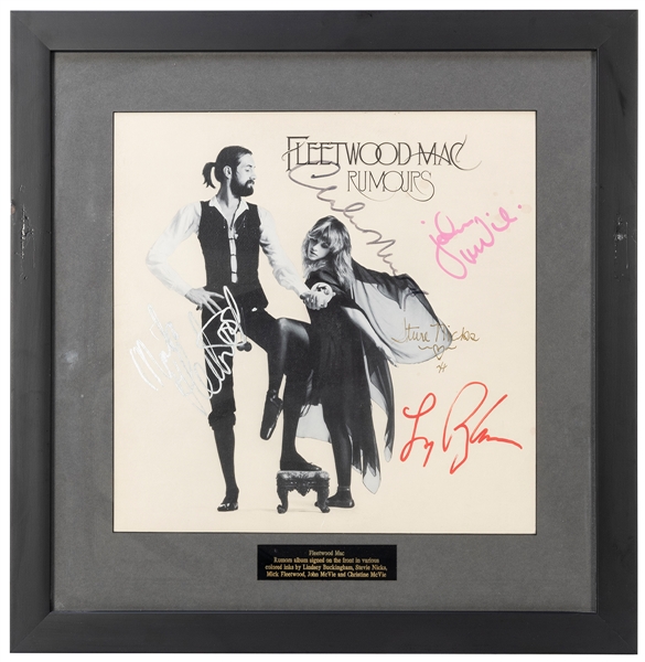  Fleetwood Mac Rumors Album Display. Signed by Stevie Nicks,...