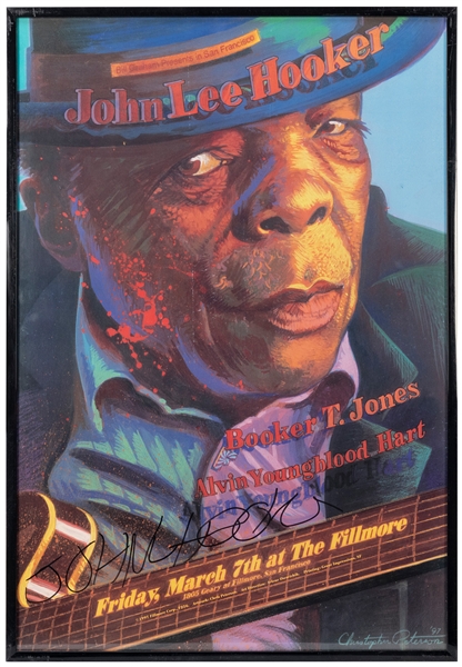  John Lee Hooker Concert Poster. Advertises March 7, 1997 co...