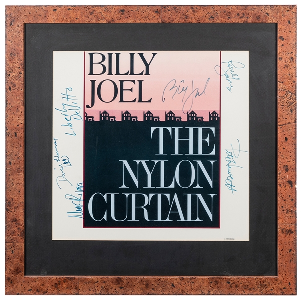  Billy Joel The Nylon Curtain Album Display. Signed by Billy...