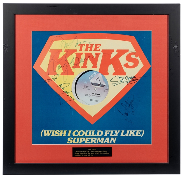  The Kinks (Wish I Could Fly Like) Superman Single Display. ...