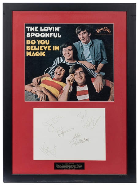  The Lovin Spoonful Album Display. Plain white sheet with si...