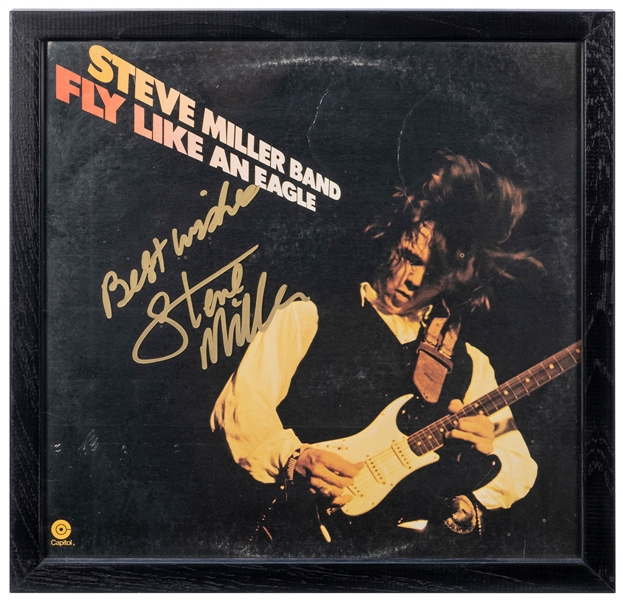  Steve Miller Band Fly Like an Eagle Album. Signed and inscr...