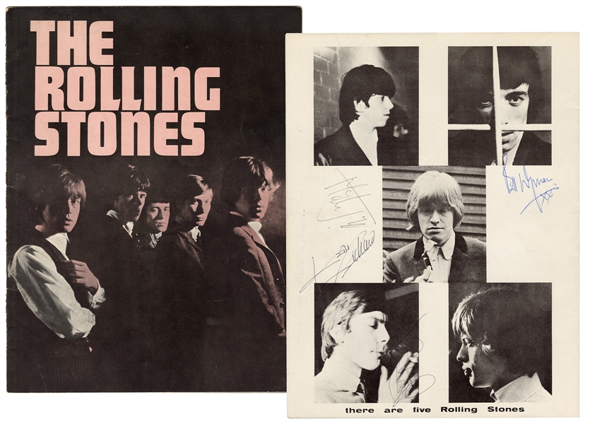  The Rolling Stones Signed First U. S. Tour Program. New Yor...