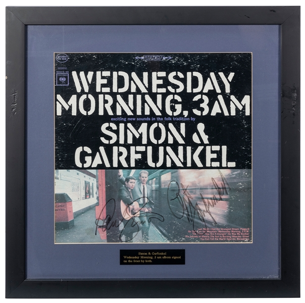  Simon and Garfunkel Wednesday Morning, 3 AM Album Display. ...
