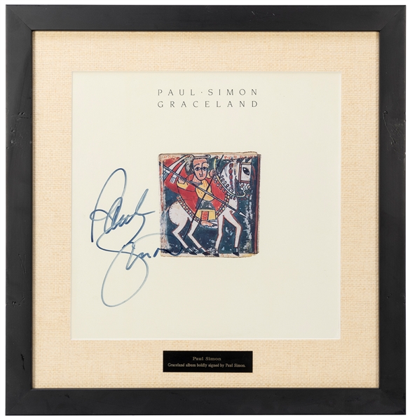  Paul Simon Graceland Album Display. Signed by Paul Simon in...