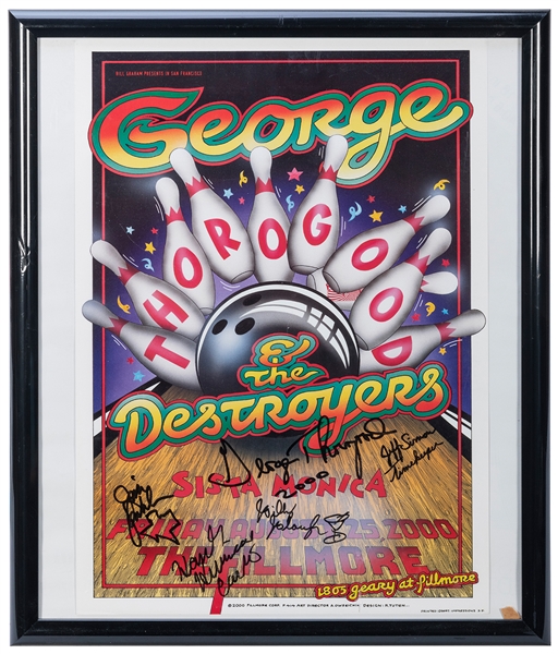  George Thorogood and the Destroyers Concert Poster. Colorfu...