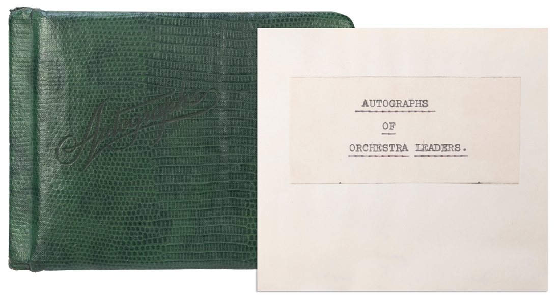  Autograph Orchestra Leaders Album from the 1930s. Includes ...