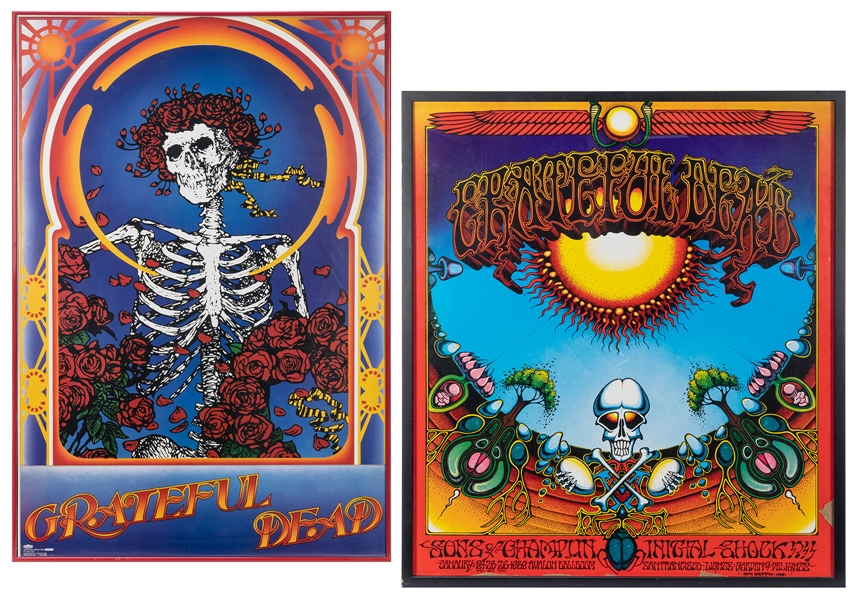  Pair of Grateful Dead Posters. Includes modern poster with ...