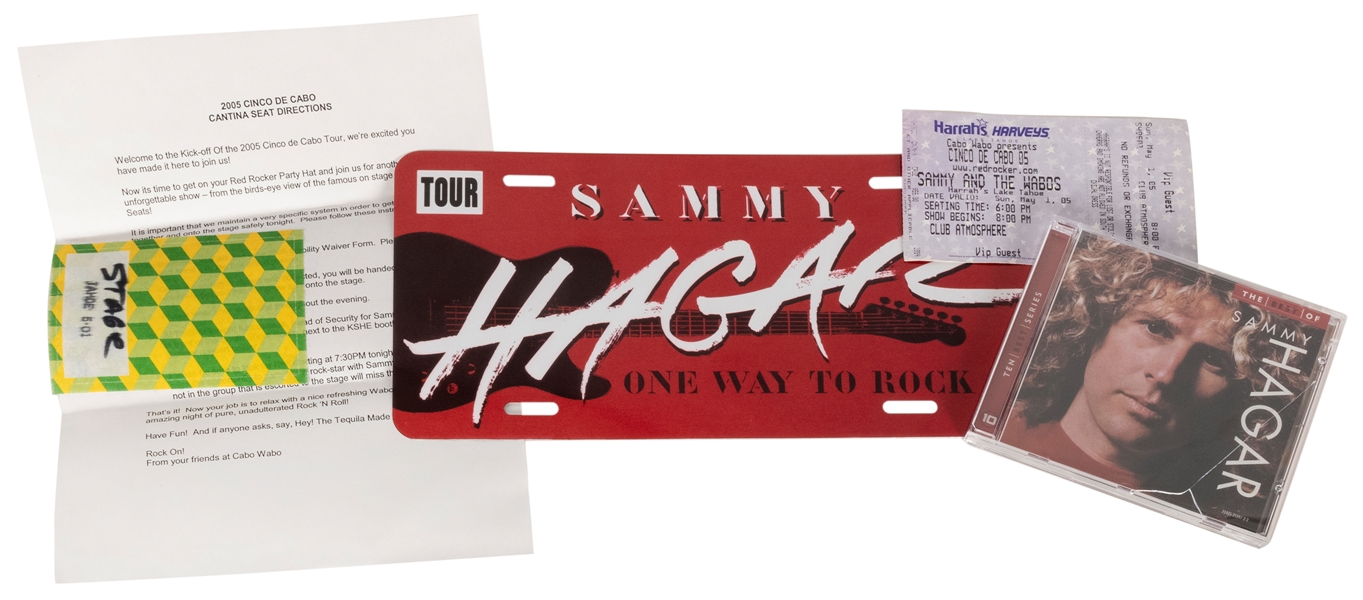 Sammy Hagar Harrah’s Casino VIP Package. Includes ticket fo...