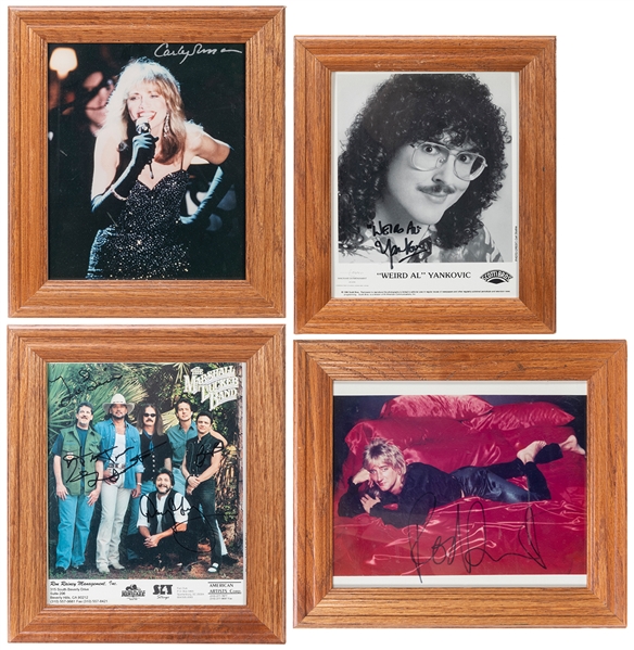  Lot of Signed Musician Photographs. Being a lot of 18 frame...