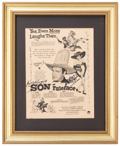 Son of Paleface Magazine Advertisement. Signed by Bob Hope,...