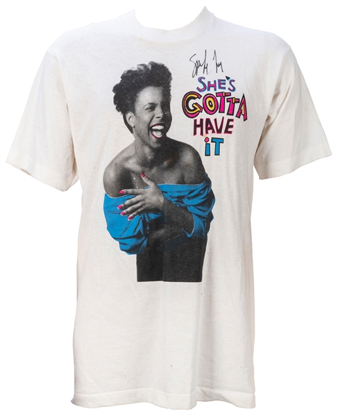  Spike Lee “She’s Gotta Have It” Signed T-Shirt. Vintage shi...