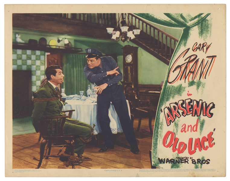  Arsenic and Old Lace. Warner Bros., 1944. Lobby card (11 x ...