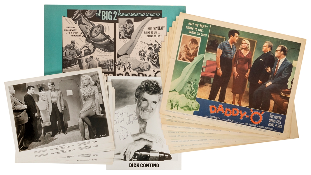  Daddy-O Lobby Cards, Stills, Pressbook, and Signed Photo Lo...