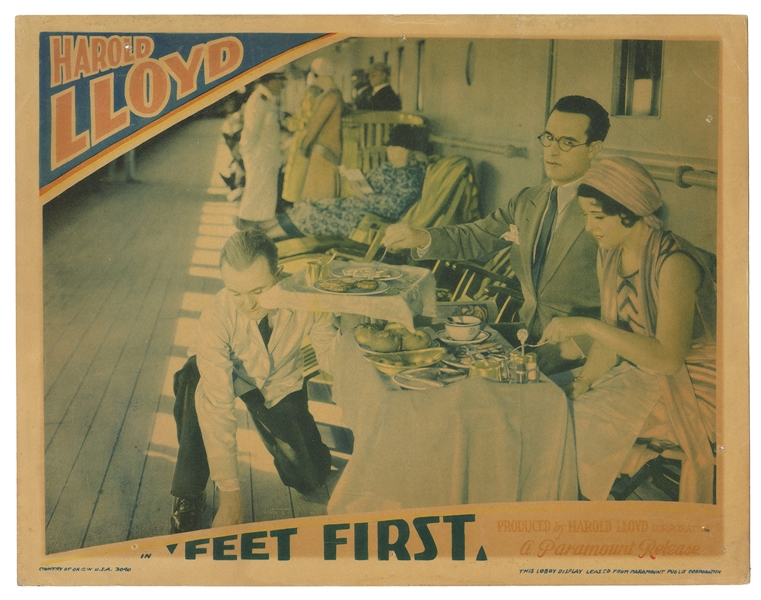  Feet First. Paramount, 1930. Lobby card (11 x 14”). Scarce ...