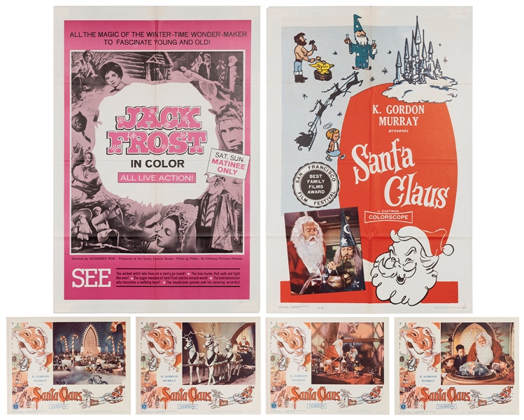  Santa Claus and Jack Frost Movie Poster / Lobby Card Lot. I...