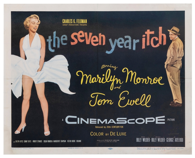  The Seven Year Itch. Twentieth Century Fox, 1955. Half-shee...