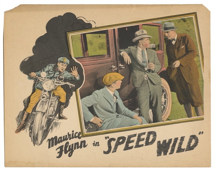  Speed Wild. 1925. Lobby card (11 x 14”). Silent-era film st...