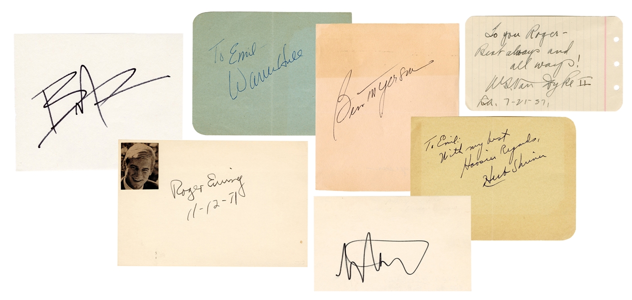 Dealer’s Autograph Lots. 67 autographs of musicians, movie ...