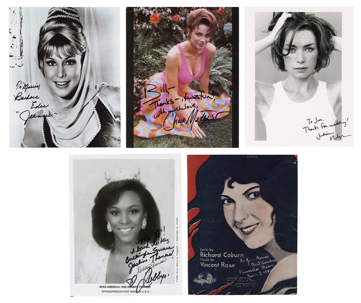  Collection of Actresses’ Autographed Photographs. 1940s – 9...