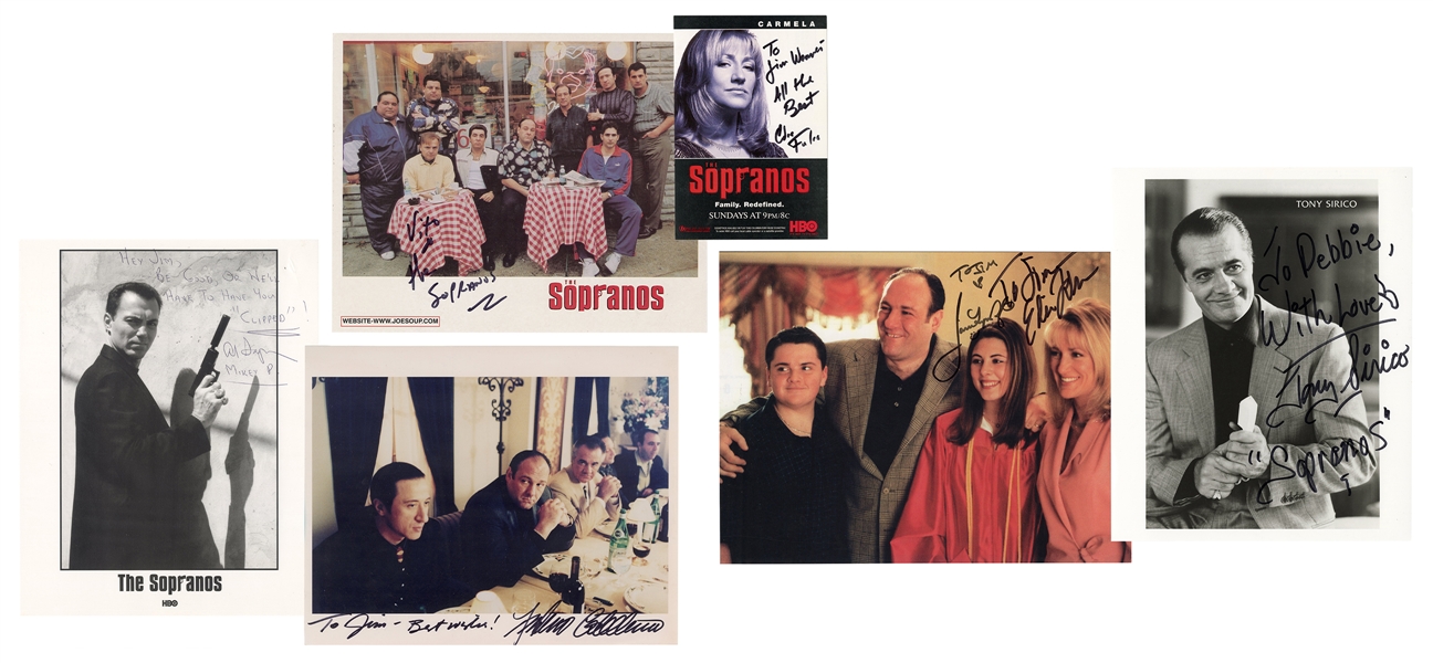  Collection of “The Sopranos” Autographs. From the Jim Weave...