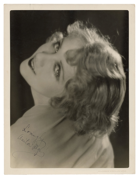  PAGE, Anita (1882-1976). 1929 Autographed Lobby Photo of An...