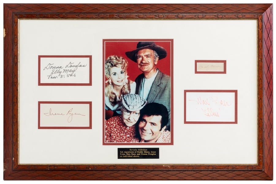  The Beverly Hillbillies Signed Display. Includes individual...