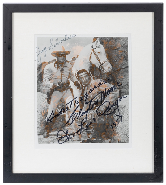  The Lone Ranger Signed Publicity Still. Signed by actors Ja...
