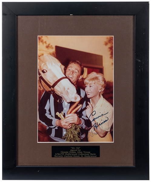  Mister Ed Signed Photo. Color photograph signed by stars Co...