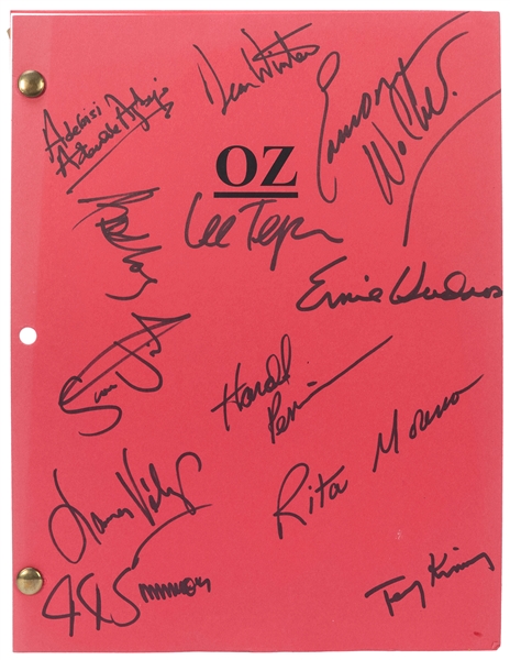  HBO Oz Series Script Signed by Cast. Viacom Productions, 20...