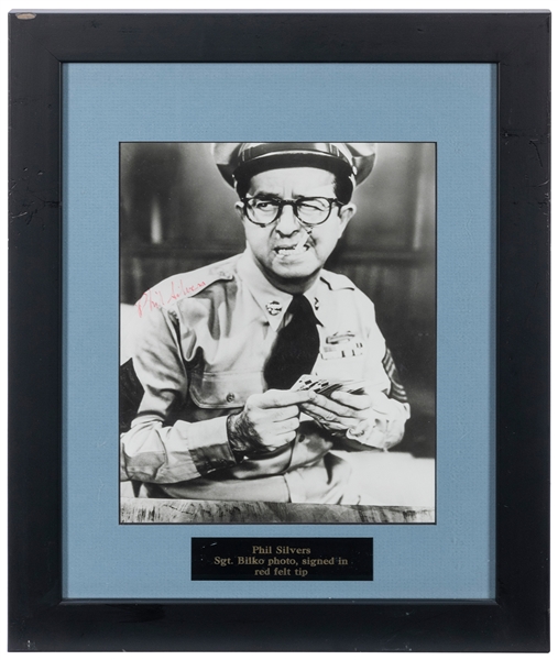  Phil Silvers Signed Photograph. Black and white photograph ...