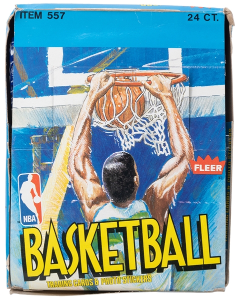  1989 Fleer Basketball Box with 36 Unopened Packs. Possibly ...