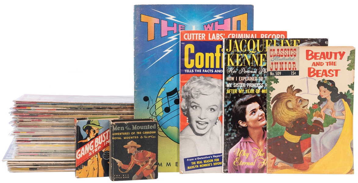  [COMICS & MAGAZINES]. A group of 55 issues of Dell, Golden–...