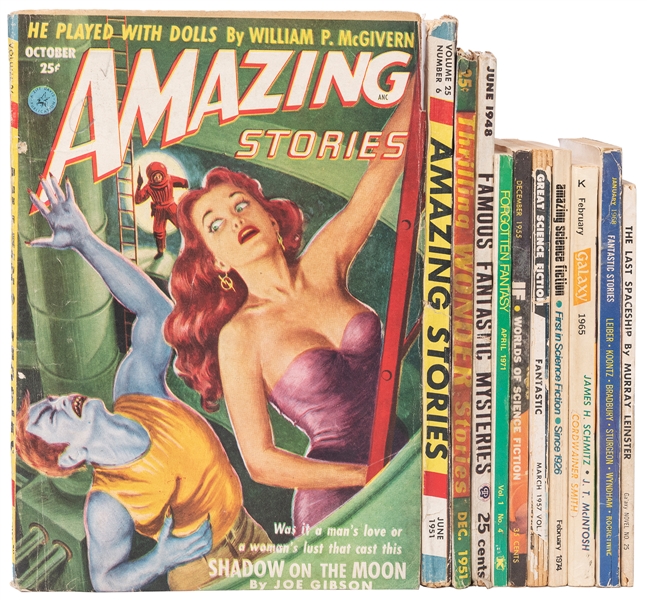  [PULPS]. A group of 11 Science Fiction related issues. Incl...