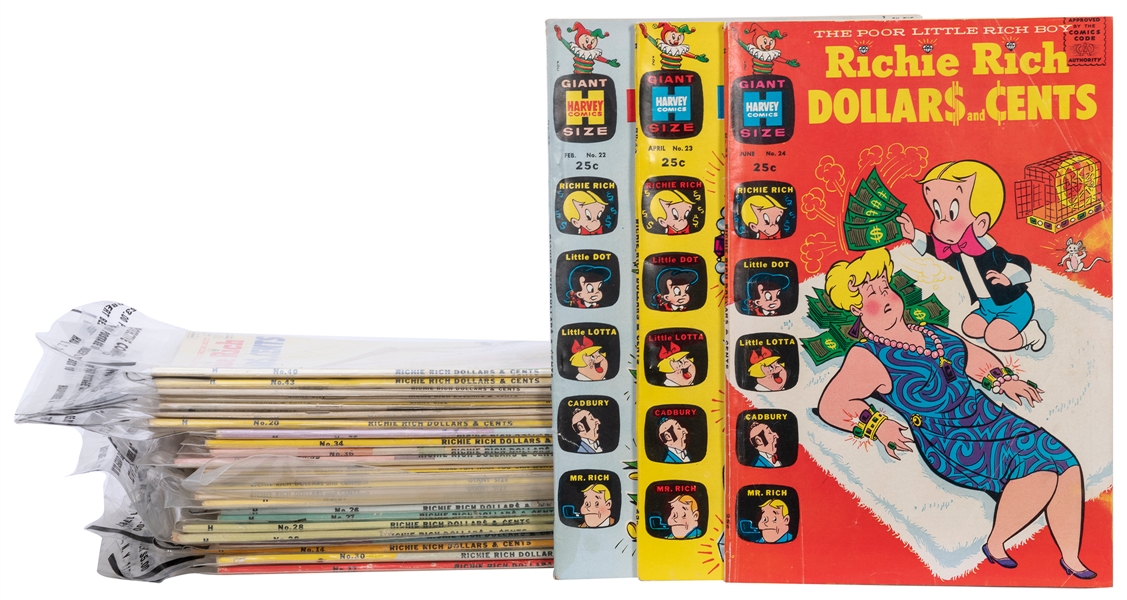  Richie Rich Harvey Comic Book Lot. Harvey Comics, bulk 1970...