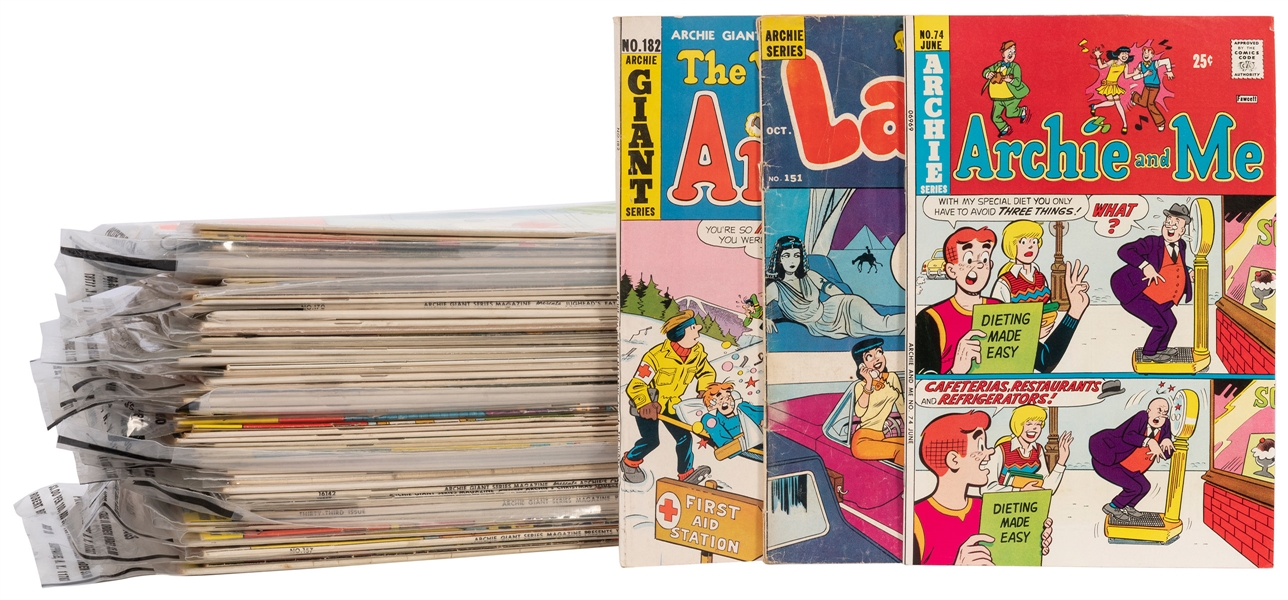  Assorted Archie Series Comics Lot. 1960s/70s. Approximately...