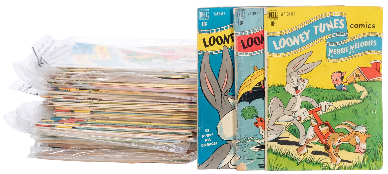  Looney Tunes, Bugs Bunny, and Porky Pig Comic Book Lot. Bul...