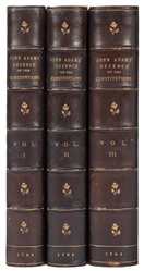  ADAMS, John (1735–1826). A Defence of the Constitutions of ...