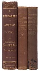  [AMERICAN TELEGRAPHY]. PLUM, William R. The Military Telegr...