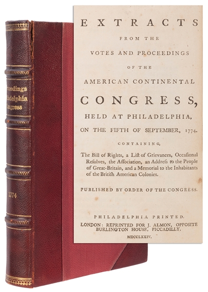  [CONTINENTAL CONGRESS]. Extracts from the votes and proceed...