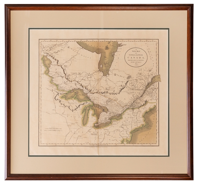  [GREAT LAKES REGION]. CARY, John (1754–1835). A New Map of ...