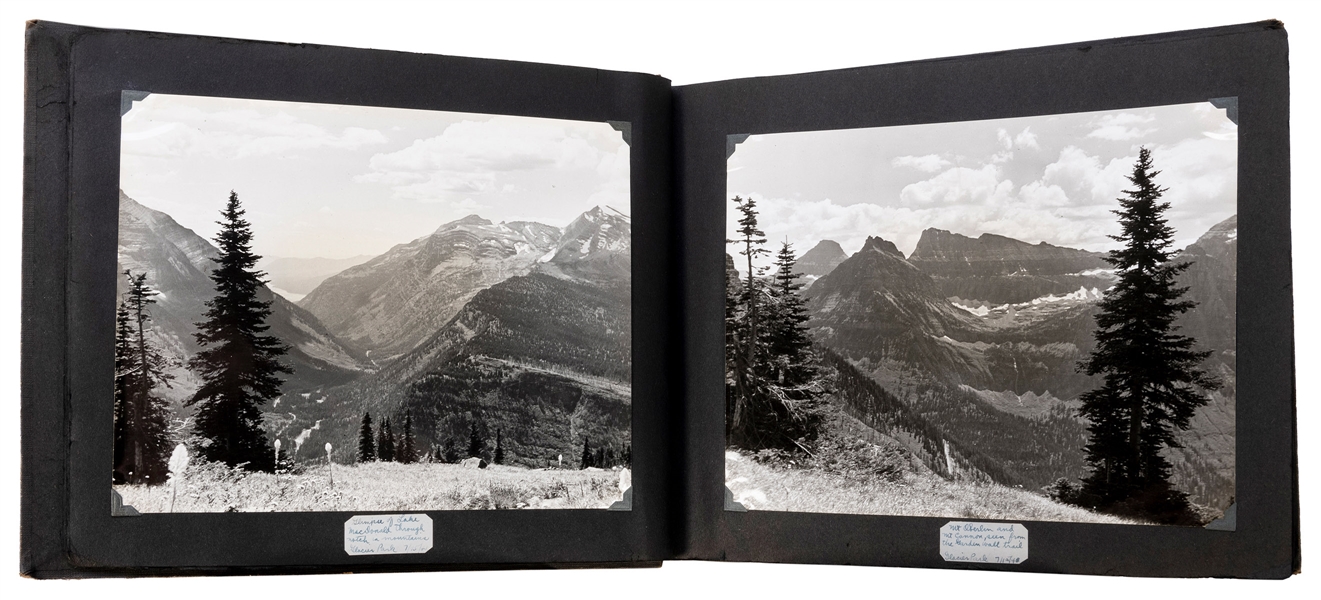  [NATIONAL PARKS]. A photograph album documenting a trip to ...