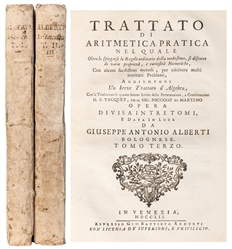  ALBERTI, Giuseppe Antonio (Italian, 1712-1768). Trattato di...