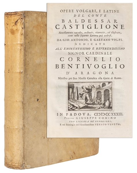  CASTIGLIONE, Baldassare (Italian, 1478-1529). Opere Volgari...