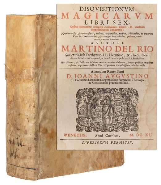  DELRIO, Martin Anton (Spanish, 1551-1608). Disquisitionum M...