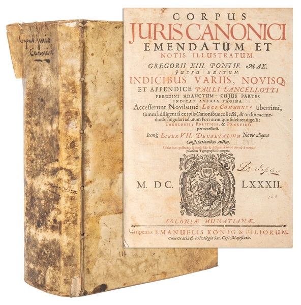  LANCELOTTI, Giovanni Paolo (Italian). Corpus Juris Canonici...