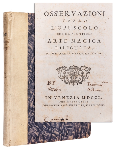  LUGIATO, Andrea (Italian, 18th century). Osservazioni Sopra...