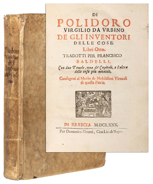  VERGILIO, Polidoro (Italian, 1470-1555). Di Polidoro Virgil...