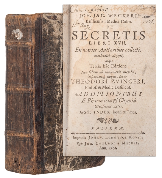  WECKER, Johann Jacob (Swiss, 1528-1586). De Secretis Libri ...
