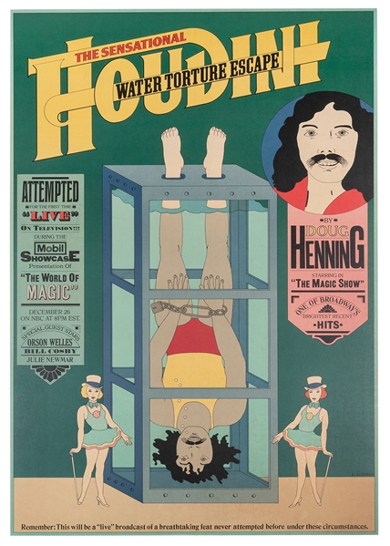  HENNING, Doug. Doug Henning / The Sensational Houdini Water...